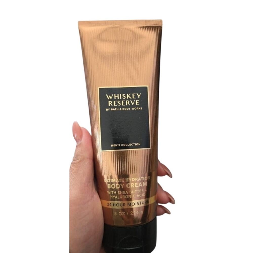 Bath & Body Works Whiskey Reserve Body Cream For Men 8 oz - New